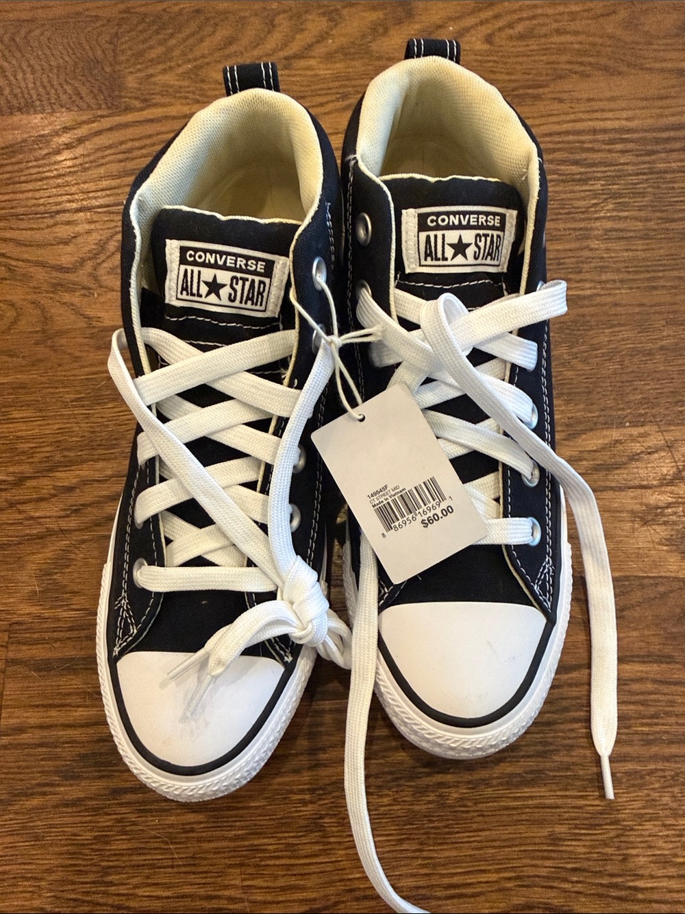 Converse Black and White High-Top Sneakers